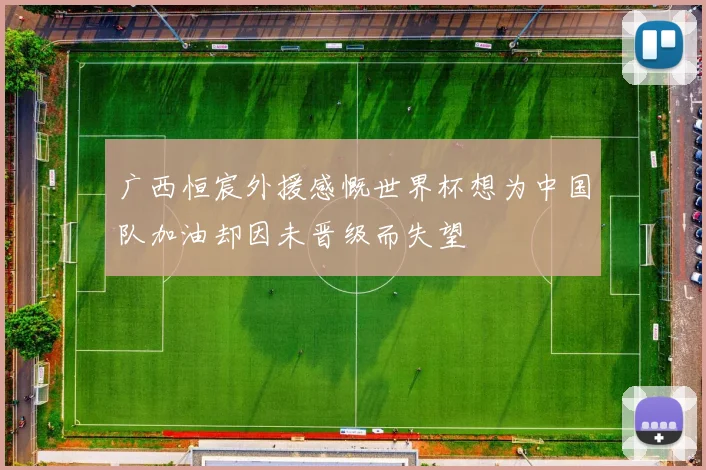 广西恒宸外援感慨世界杯想为中国队加油却因未晋级而失望